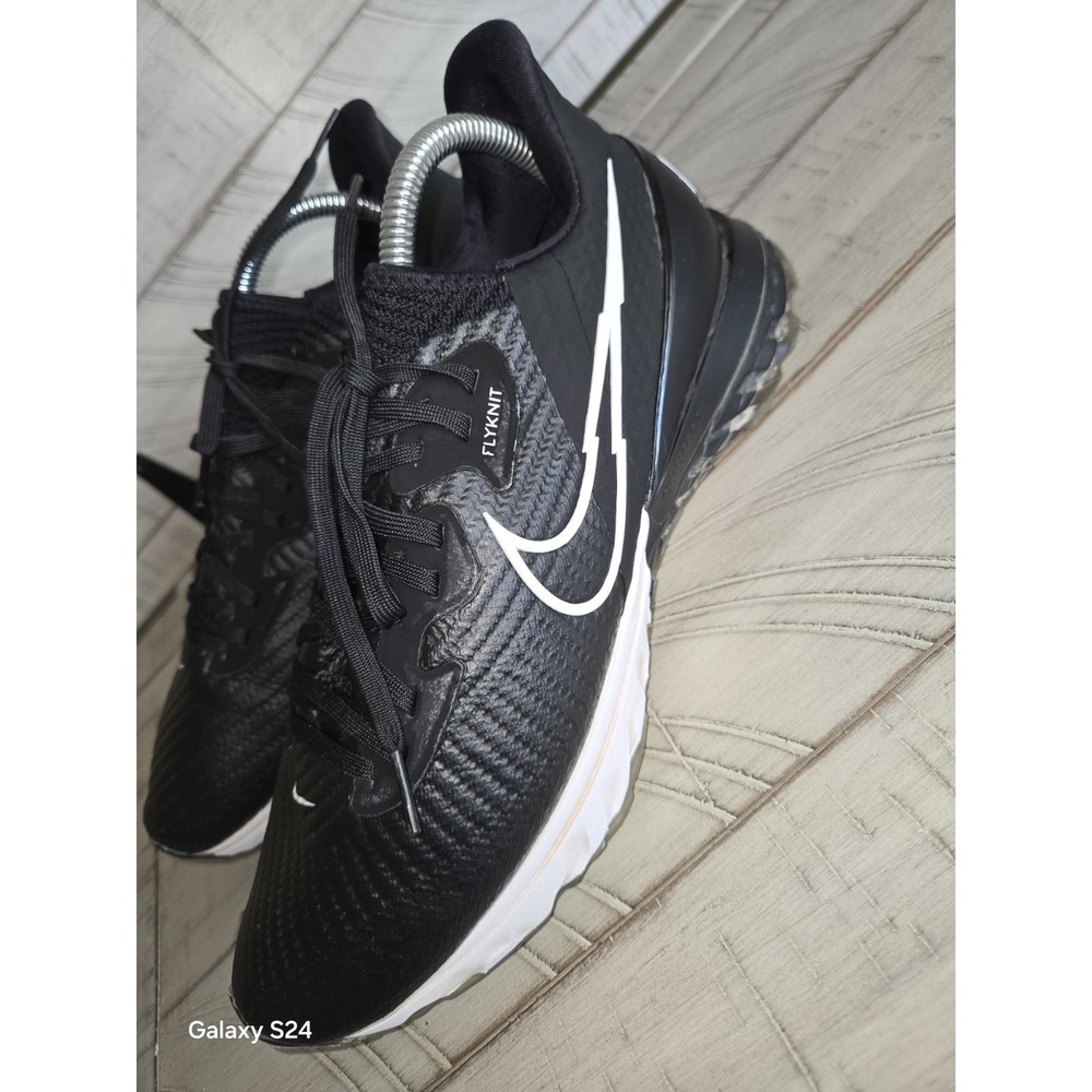 Nike Air Zoom Infinity Tour Golf Shoes Flyknit Black White Mens's Size 9 - Picture 2 of 10